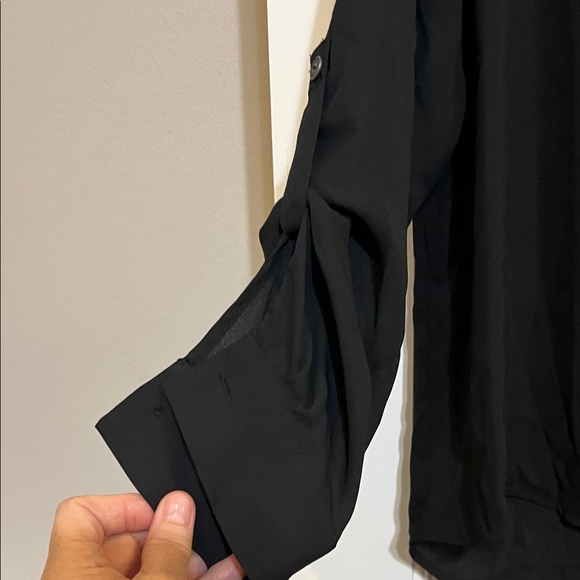 Simply Vera Vera Wang Elegant Black Blouse - Picture 4 of 9